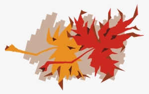 Maple, Autumn, Fall, Leaves, Abstract, Red, Yellow - Orange Red Yellow Abstract Png