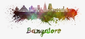 Bleed Area May Not Be Visible - Bangalore Skyline Painting