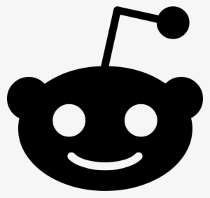 Png File - Reddit Logo Black And White