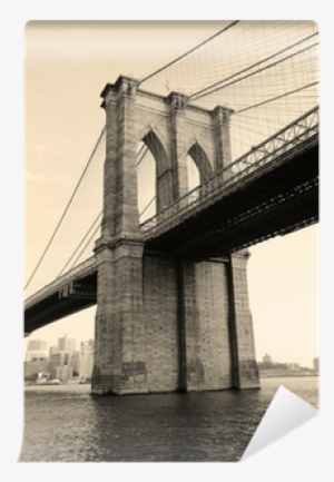 Interesting Picture, Bridge In Brooklyn - Poster: Deng's Brooklyn Bridge Black And White Over