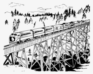 Trestle Bridge Rail Transport Track Rail Profile Computer - Trestle Clipart