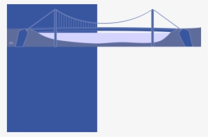 suspension bridge computer icons art - clip art