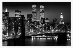 New York City Brooklyn Bridge - New York Skyline Frame