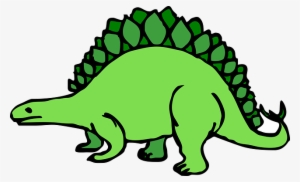 How To Set Use Green Cartoon Stegosaurus Clipart