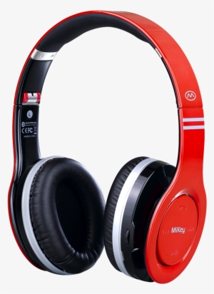 Miikey Miirhythm Wireless Bluetooth Headphone With - Miikey Miirhythm Red Bluetooth Headphone With Microphone