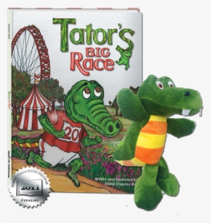Tator's Big Race Book Plush Tator The Gator