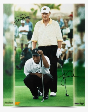 Jack Nicklaus & Tiger Woods Autographed “match