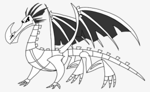 Larry Bones Undead Dragon - Drawing