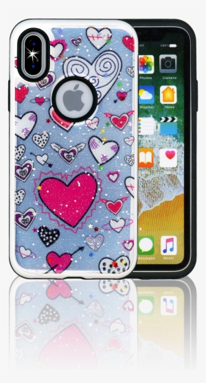 Iphone X Mm 3d Heart - Heart