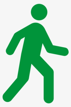 walking icon - walking man icon green
