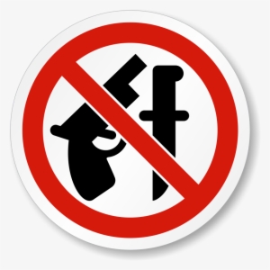 No Weapons Allowed Iso Prohibition Safety Symbol Label - No Concealed Weapons Sign