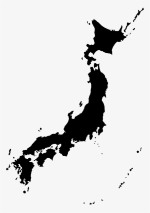Japan Map Png Transparent Image - Japan Map Black Png