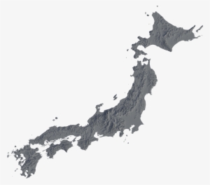 Japan Blank Map With Color