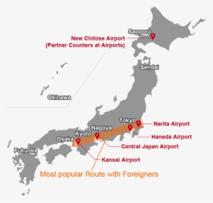 Airport Stores - Japan Map With Airport
