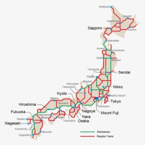 Japan Rail Pass - Jr Pass Shinkansen Map
