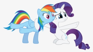 Rainbow Dash Rarity Pinkie Pie Twilight Sparkle Applejack - Rainbow Dash And Rarity Vector