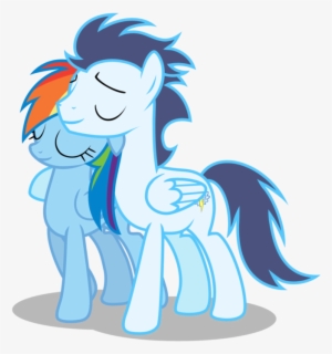 My Little Pony Rainbow Dash And Soarin In Love - Mlp Soarindash Vector