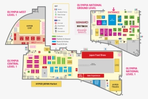 Hyper Japan Festival 2018 Map - Floor Plan