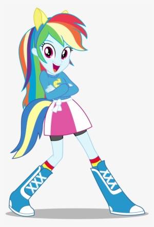 We Started By Finding A Blue Long Sleeve Shirt At The - Rainbow Dash Pony Girl
