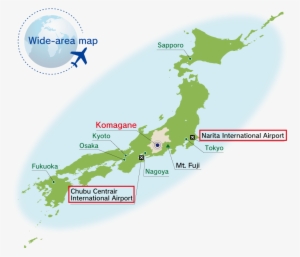 Japan Highlands On A Map
