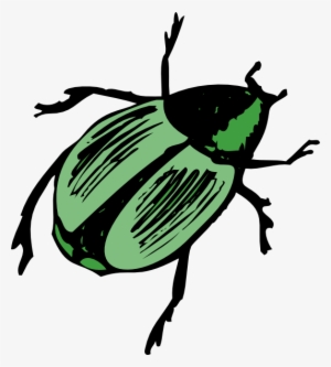 Shiny Green Beetle Clip Art At Clipart - Clipart Beetle