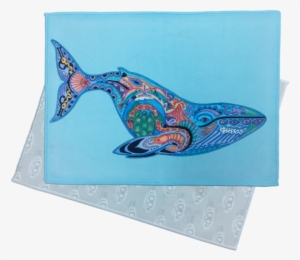 Blue Whale Microfiber Cleaning Cloth - Toland Home Garden Animal Spirits- Whale Garden Flag