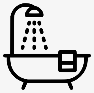 Bathtub Shower Comments - Bathroom Icon Png