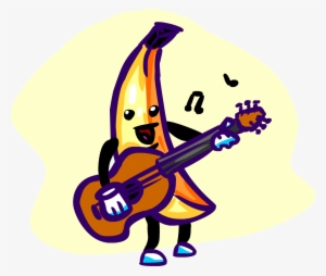 A Banana Playing The Guitar - Banana Playing Guitar