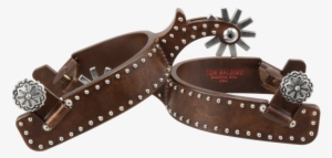 Texas 1" Spurs Brown With Dots 546 And J1 Stainless - Texas