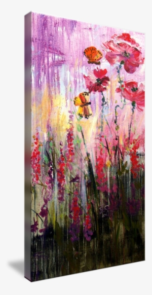 "butterflies Frolicking Painting By Ginette" By Ginette
