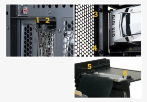 Up 7 Pci Slots But Only Requires 4 Screws To Sturdily - Cooler Master Vertical Graphics Card Holder Kit