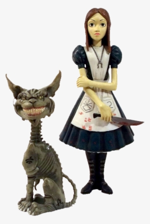 Alice And Cheshire Figure - Alice In Wonderland Knife Figure