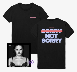 Black Sorry Not Sorry Tee Super Digital Album Demi Lovato Tell Me You Love Me Target Exclusive Transparent Png 1000x1000 Free Download On Nicepng