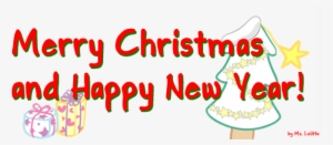 Merry Christmas Happy New Year Pieces Of Time - Merry Christmas And Happy New Year Png
