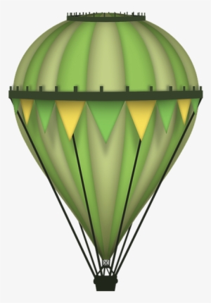 Balloon, Green, Illustration, Yellow, Hot Air Balloon - Balloon