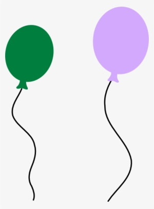 Png Royalty Free Stock Green Purple Balloon Pair Clip - Purple Balloon Vector Transparent