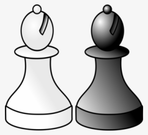 Chess Piece Bishop King Knight - Bishop Black And White Chess