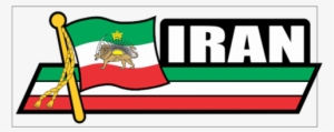 Iran Flag Car Sidekick Decal - Flag Car Auto Sidekick Trunk Bumper Fender Window Decals