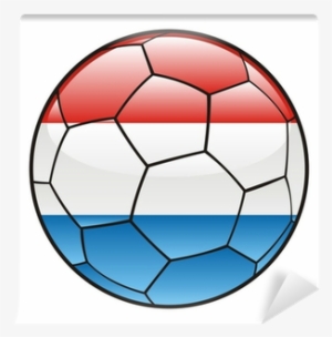 Vector Illustration Of Luxembourg Flag On Soccer Ball - Hawaiian Flag Soccer Ball