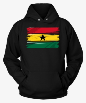 Ghana Africa Vintage Retro Distressed Flag Hoodie