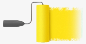 Roller Yellow - " - Yellow Paint Roller Png