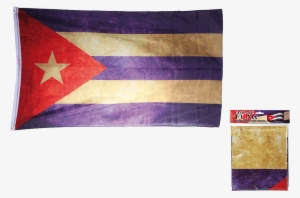All World Countries Cuba Vintage Flag