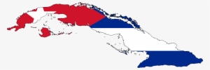 cuba flag map - cuba with cuban flag