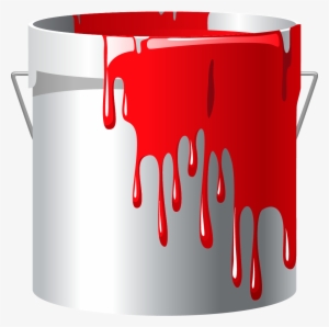 Red Paint Bucket Png - Paint Clip Art Png