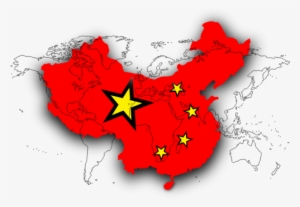 China,china - World Map Black And White