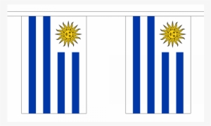 Uruguay Flag Bunting - Uruguay Flag Mag-neato's Car/refrigerator Magnet