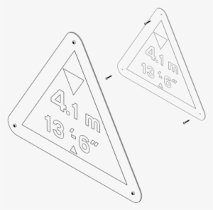 Wall Mounted Road Signs - Triangle