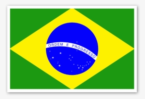 Brazil's Flag Sticker - Brazil Flag