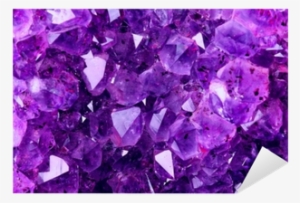 Bright Violet Texture From Natural Amethyst Sticker - Perovskite Crystals