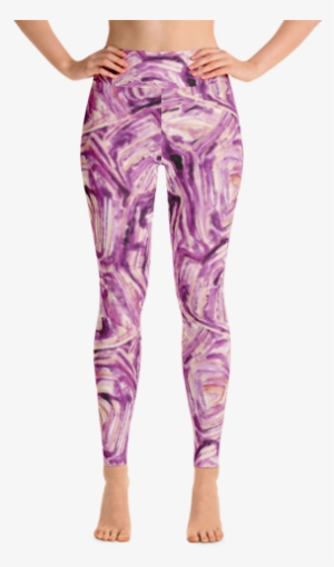 Tortoiseshell In Amethyst Yoga Leggings